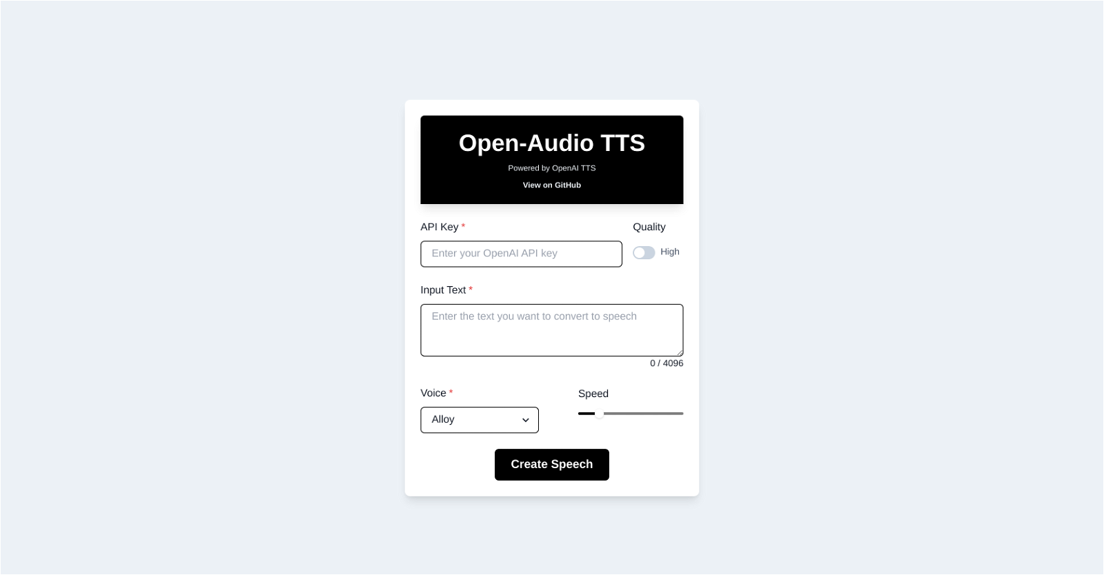 Open-Audio TTS