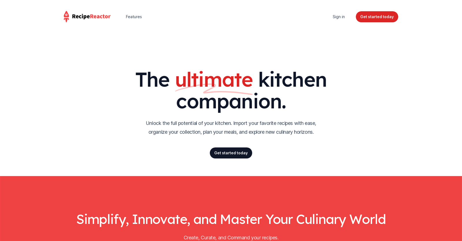 Recipe reactor