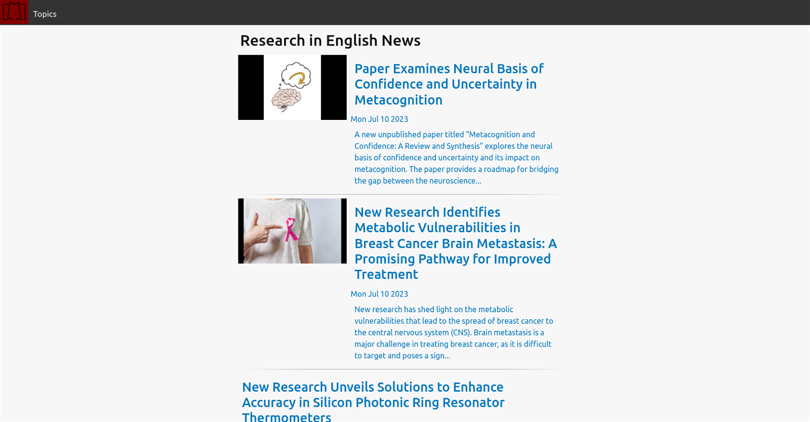 Research in English