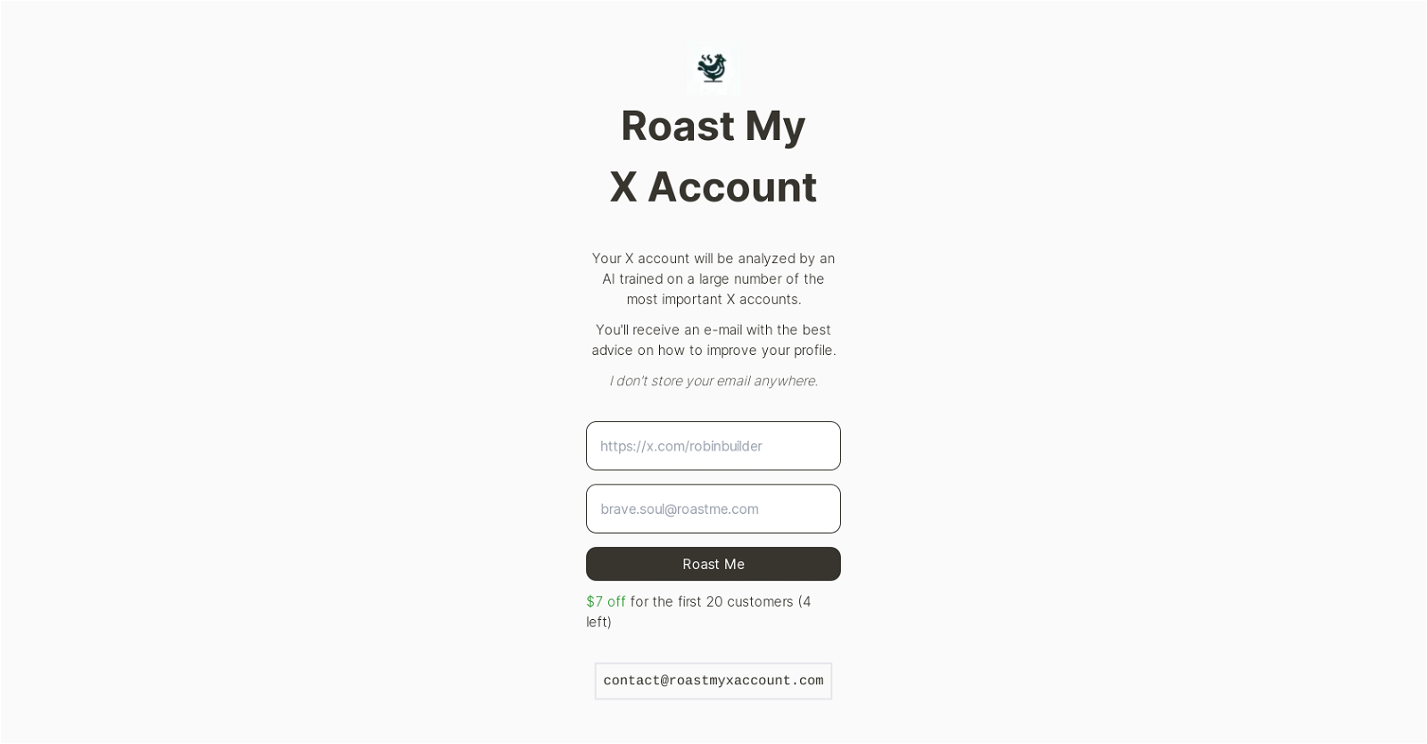 Roast My X Account