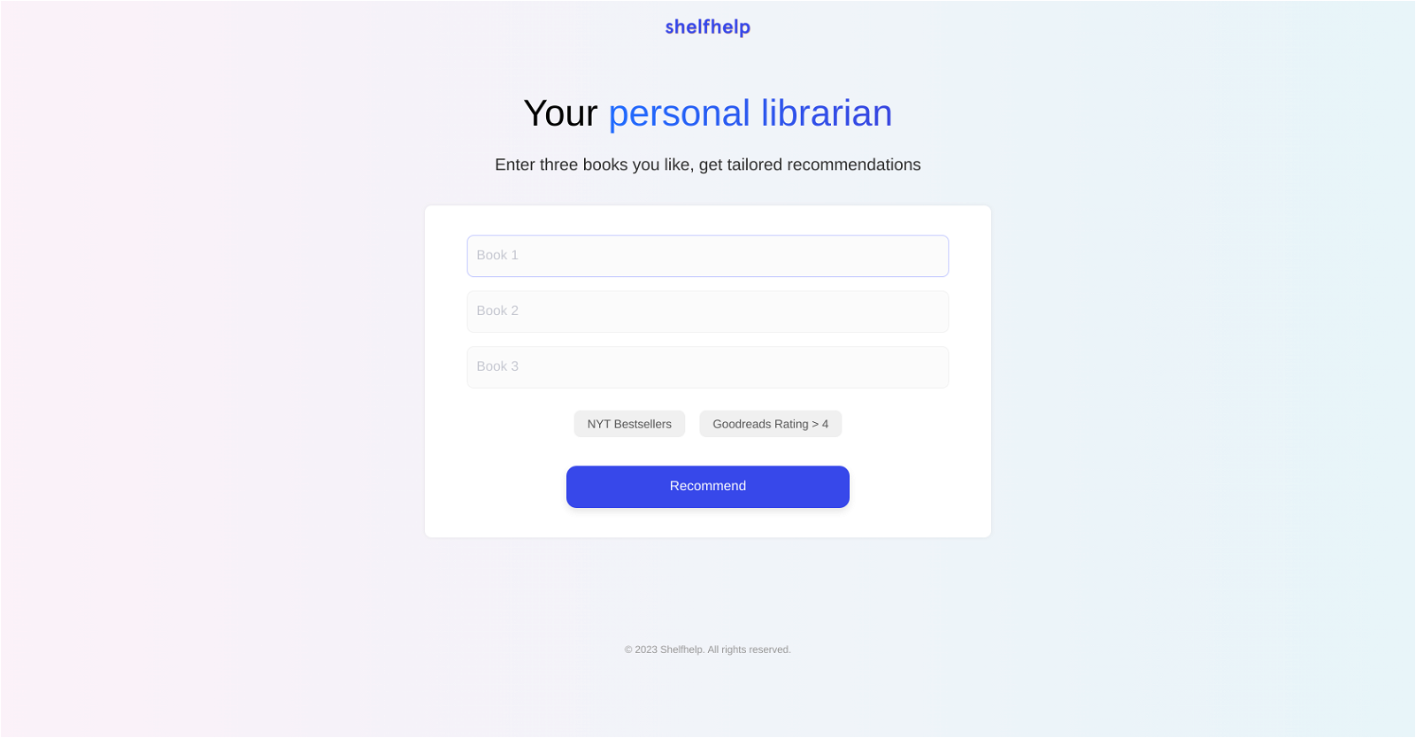 Shelfhelp