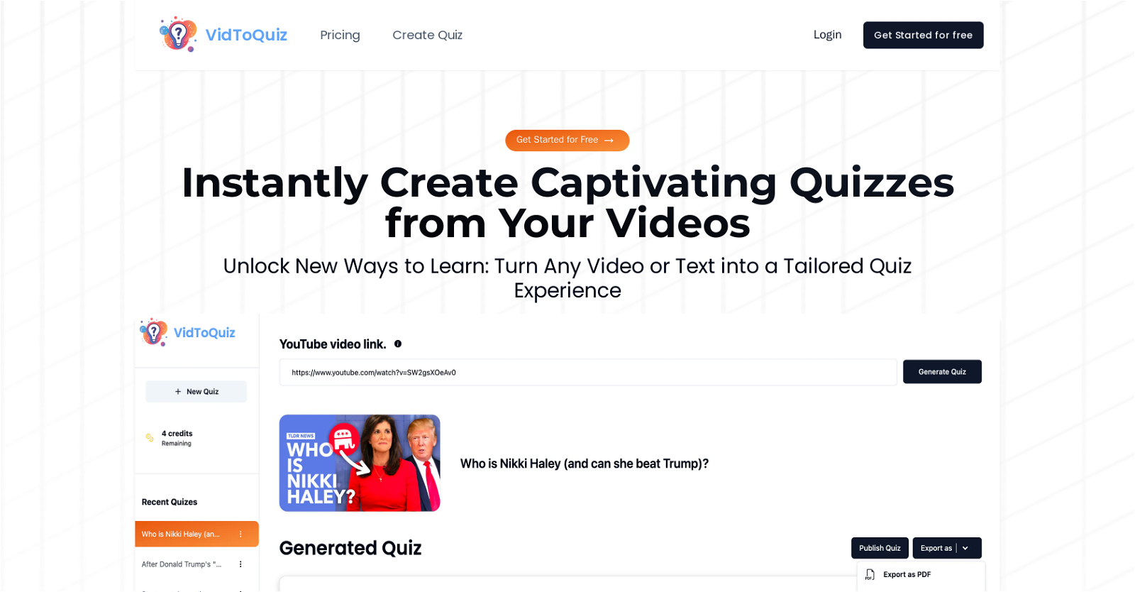 VidToQuiz